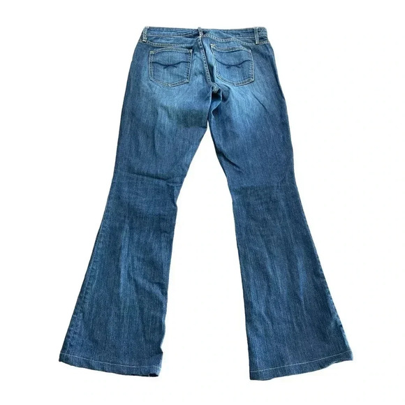 Gap 1969 Women's Blue Flare Leg Curvy Denim Jean Size 29 - Picture 1 of 5